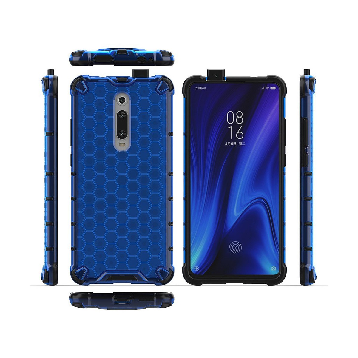 Funda Tipo Honeycomb Armor (Pc+Tpu) Azul para Xiaomi Mi 9T / Mi 9T Pro