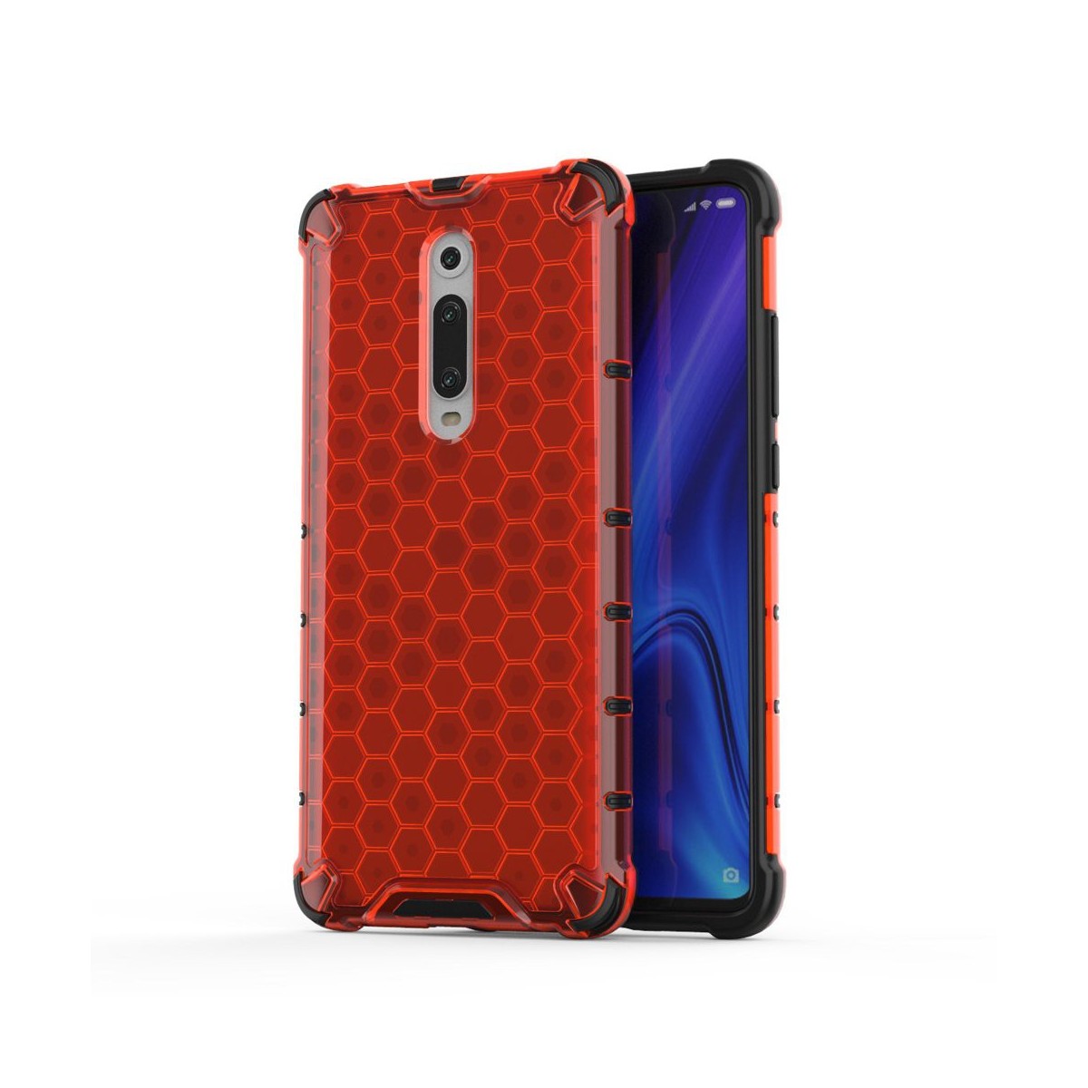 Funda Tipo Honeycomb Armor (Pc+Tpu) Roja para Xiaomi Mi 9T / Mi 9T Pro