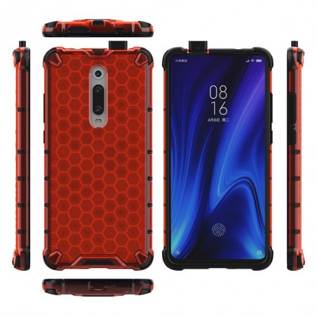 Funda Tipo Honeycomb Armor (Pc+Tpu) Roja para Xiaomi Mi 9T / Mi 9T Pro