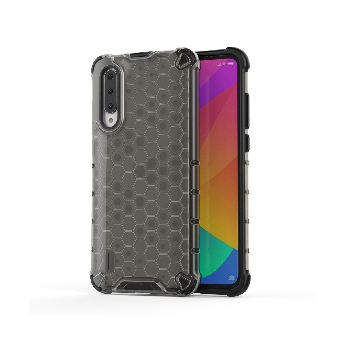 Funda Tipo Honeycomb Armor (Pc+Tpu) Gris para Xiaomi Mi A3