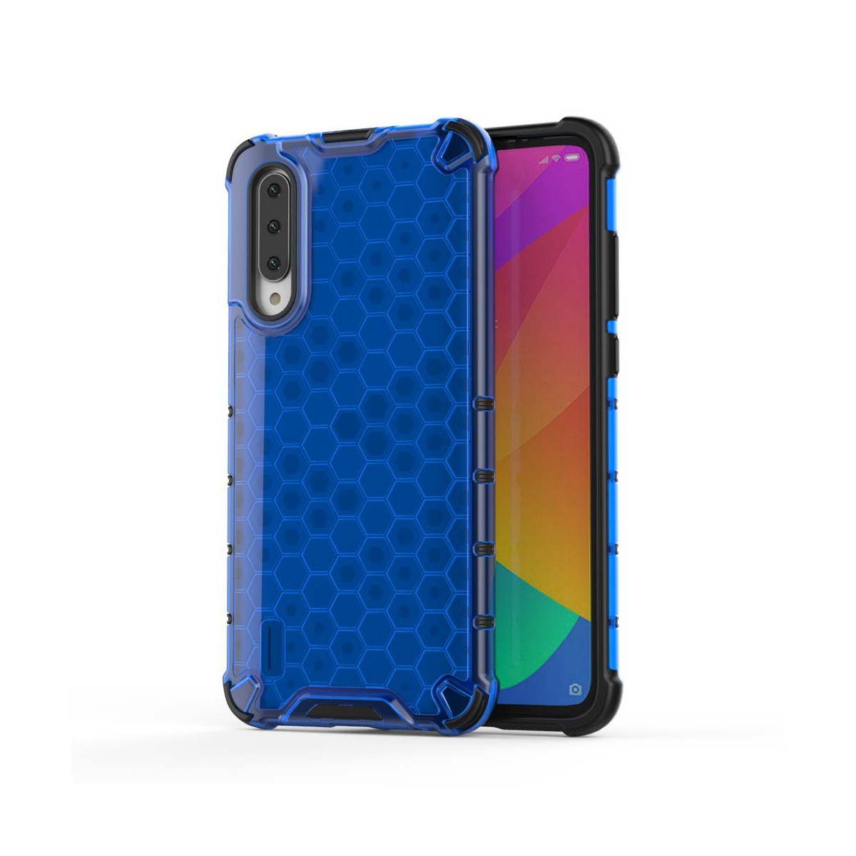 Funda Tipo Honeycomb Armor (Pc+Tpu) Azul para Xiaomi Mi A3