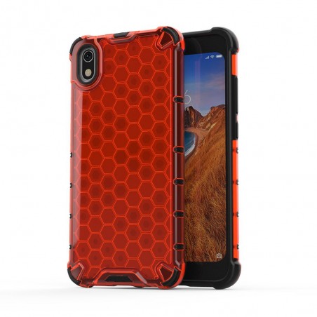Funda Tipo Honeycomb Armor (Pc+Tpu) Roja para Xiaomi Redmi 7A