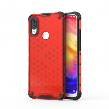 Funda Tipo Honeycomb Armor (Pc+Tpu) Roja para Xiaomi Redmi Note 7
