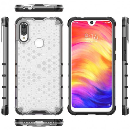 Funda Tipo Honeycomb Armor (Pc+Tpu) Transparente para Xiaomi Redmi Note 7