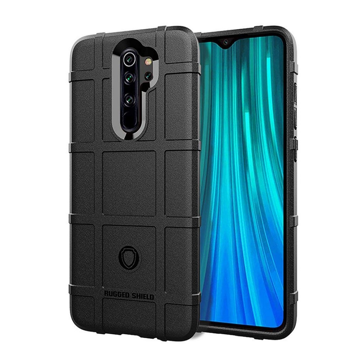 Funda Armor Rugged Shield Antigolpes para Xiaomi Redmi Note 8 Pro color Negra