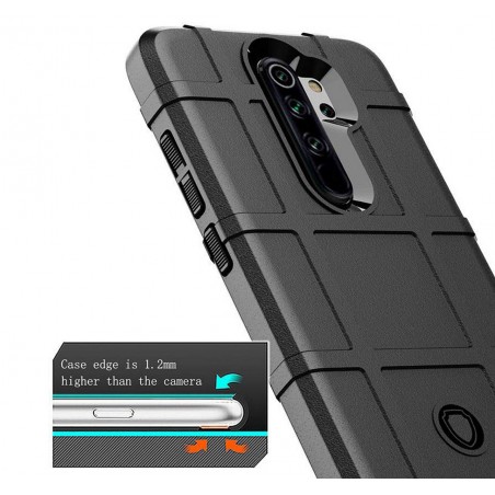 Funda Armor Rugged Shield Antigolpes para Xiaomi Redmi Note 8 Pro color Negra