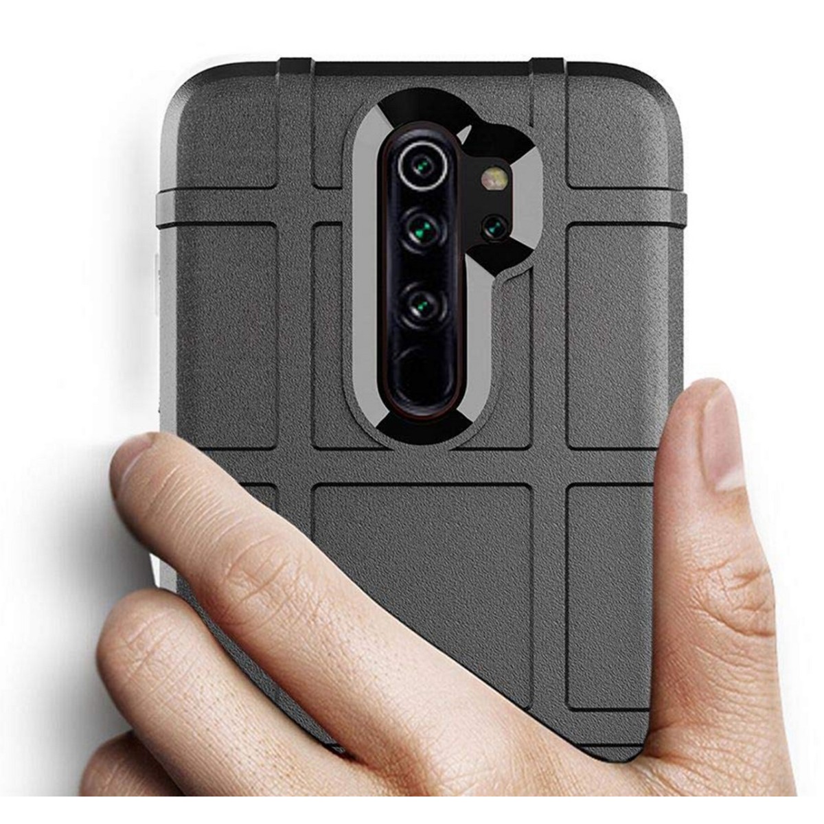 Funda Armor Rugged Shield Antigolpes para Xiaomi Redmi Note 8 Pro color Negra