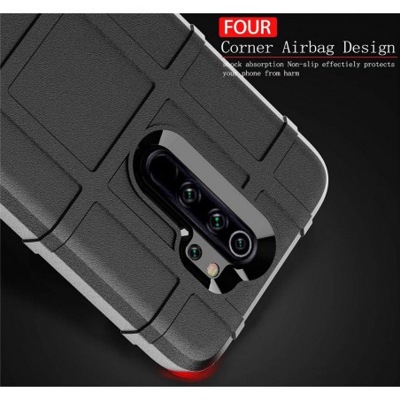 Funda Armor Rugged Shield Antigolpes para Xiaomi Redmi Note 8 Pro color Negra
