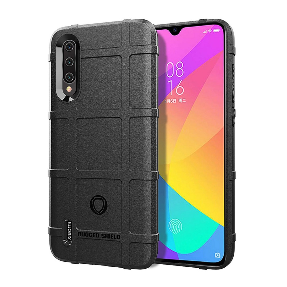 Funda Armor Rugged Shield Antigolpes para Xiaomi Mi 9 Lite color Negra