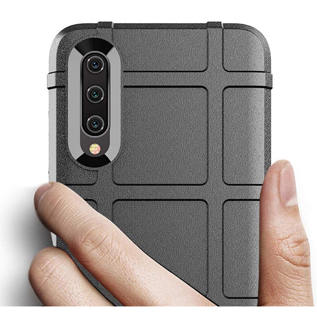 Funda Armor Rugged Shield Antigolpes para Xiaomi Mi 9 Lite color Negra