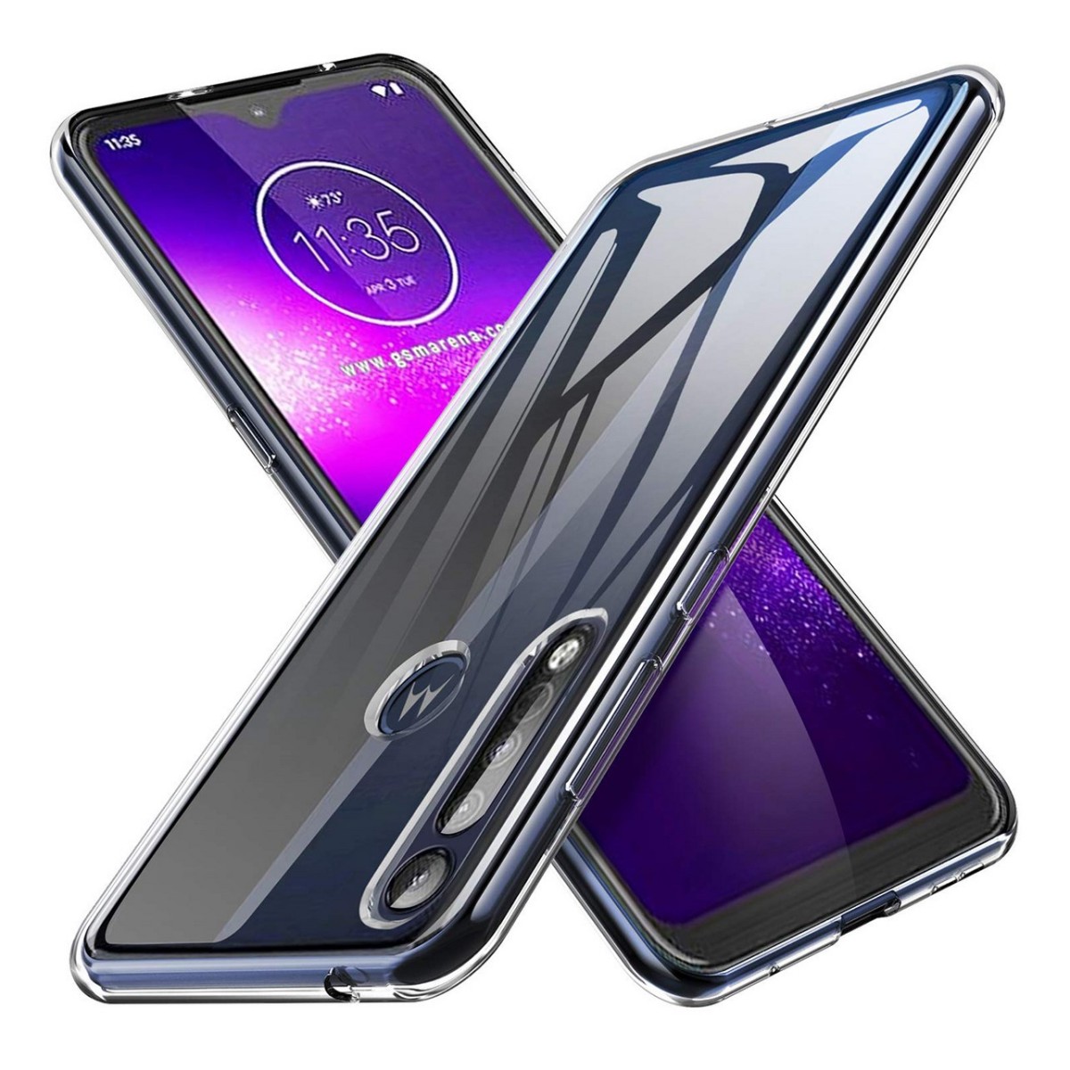 Funda Gel Tpu Fina Ultra-Thin 0,5mm Transparente para Motorola One Macro