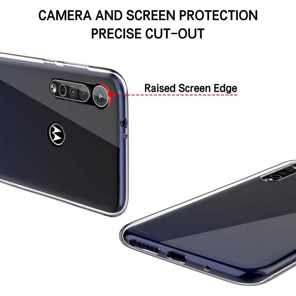 Funda Gel Tpu Fina Ultra-Thin 0,5mm Transparente para Motorola One Macro