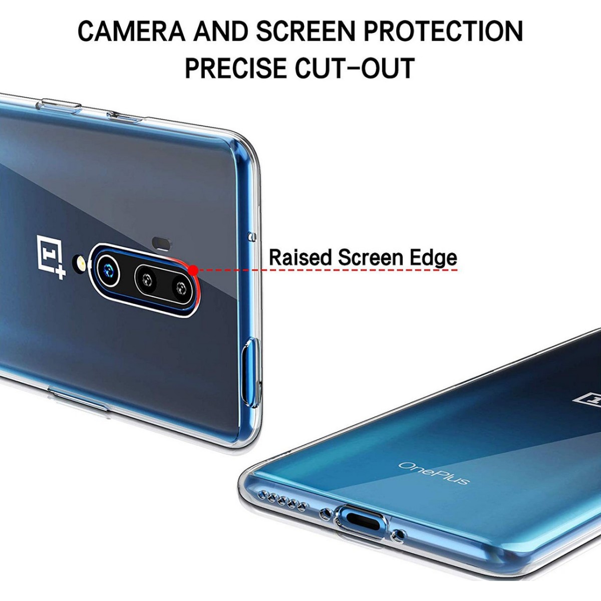 Funda Gel Tpu Fina Ultra-Thin 0,5mm Transparente para Oneplus 7T Pro