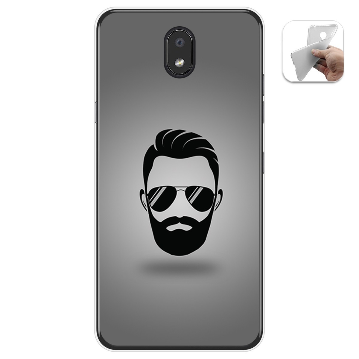 Funda Gel Tpu para Lg K30 diseño Barba Dibujos