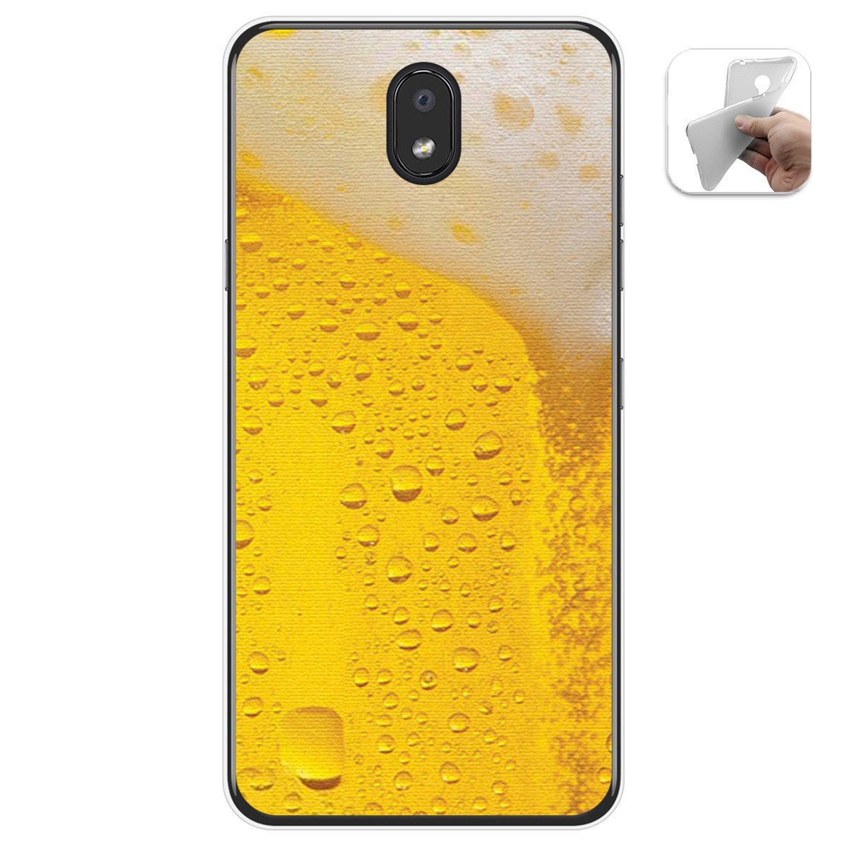 Funda Gel Tpu para Lg K30 diseño Cerveza Dibujos