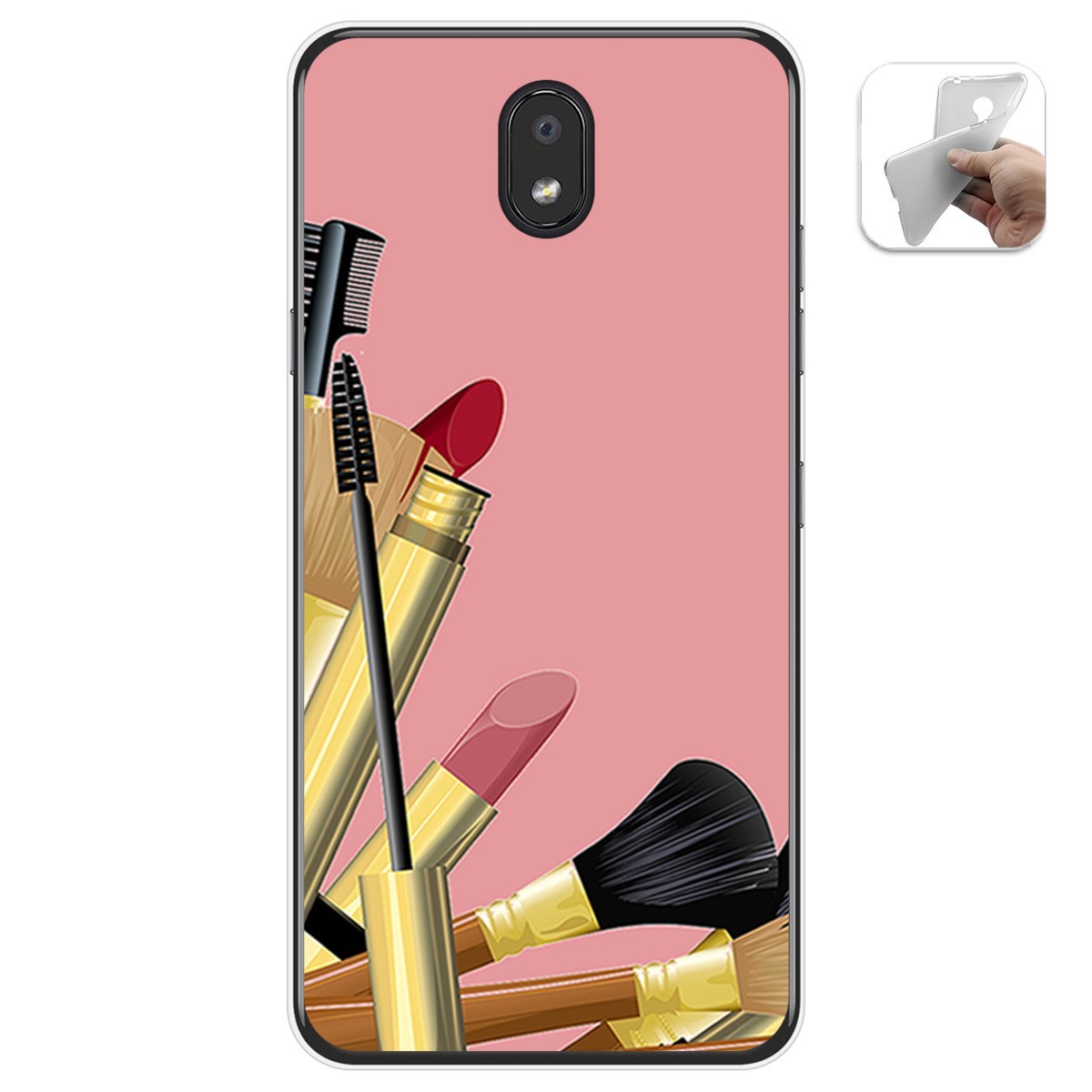 Funda Gel Tpu para Lg K30 diseño Brochas Dibujos