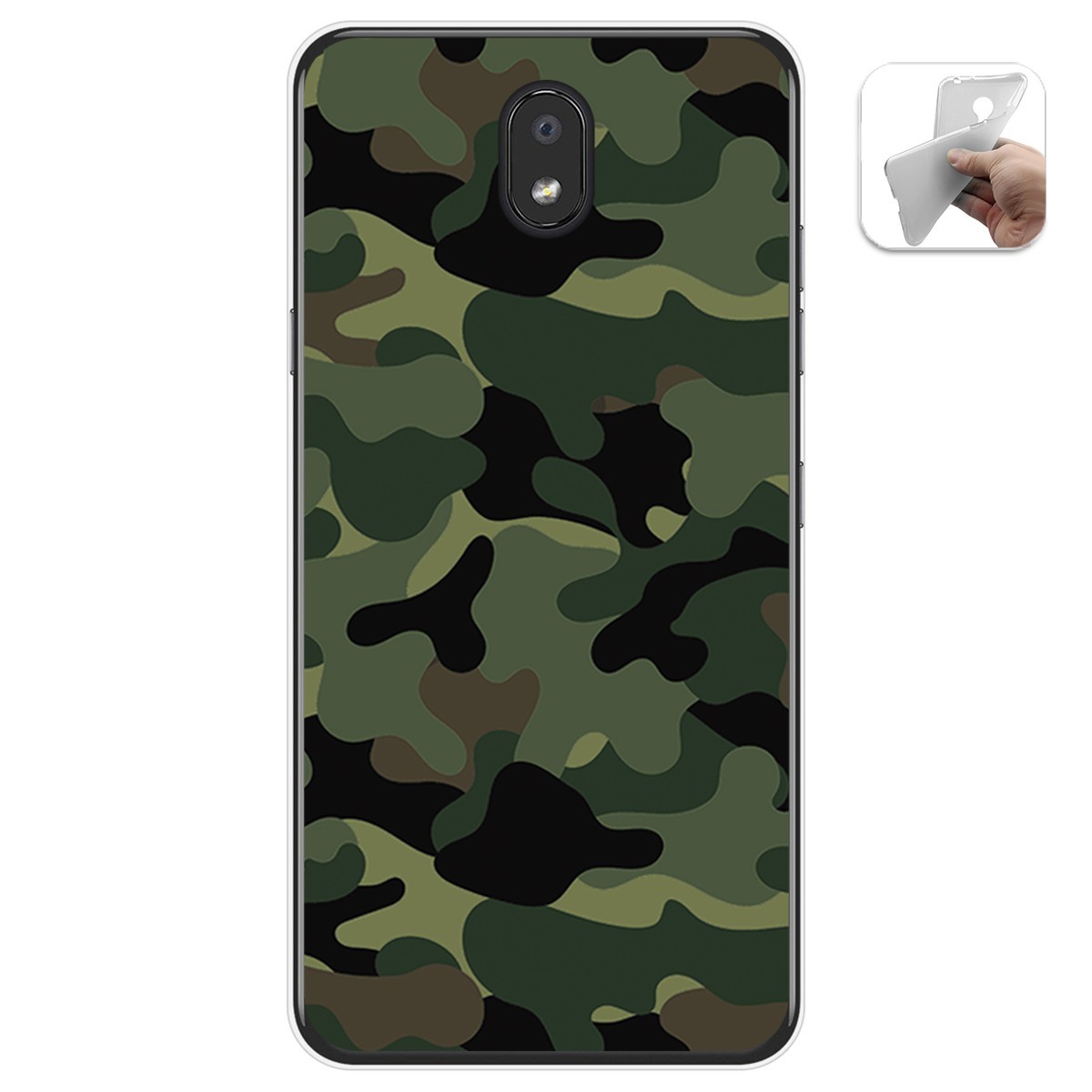 Funda Gel Tpu para Lg K30 diseño Camuflaje Dibujos