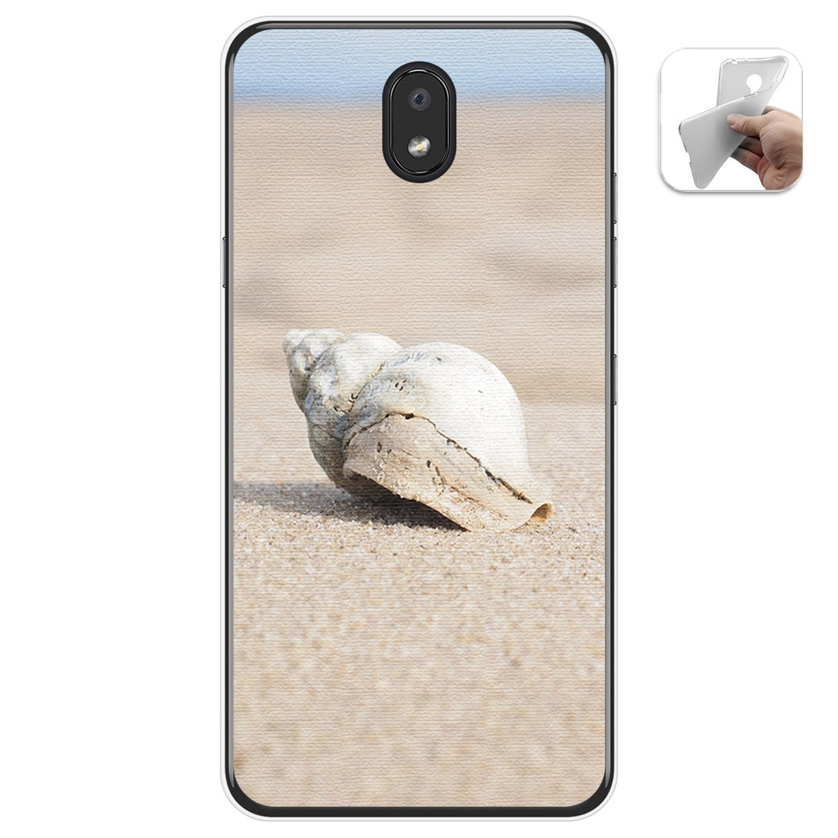 Funda Gel Tpu para Lg K30 diseño Concha Dibujos