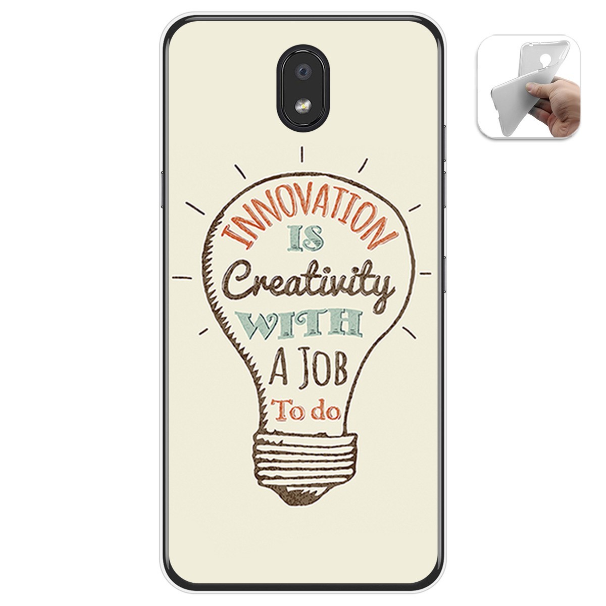 Funda Gel Tpu para Lg K30 diseño Creativity Dibujos