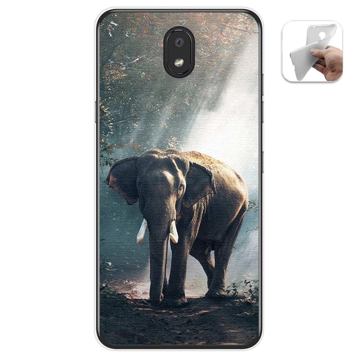 Funda Gel Tpu para Lg K30 diseño Elefante Dibujos