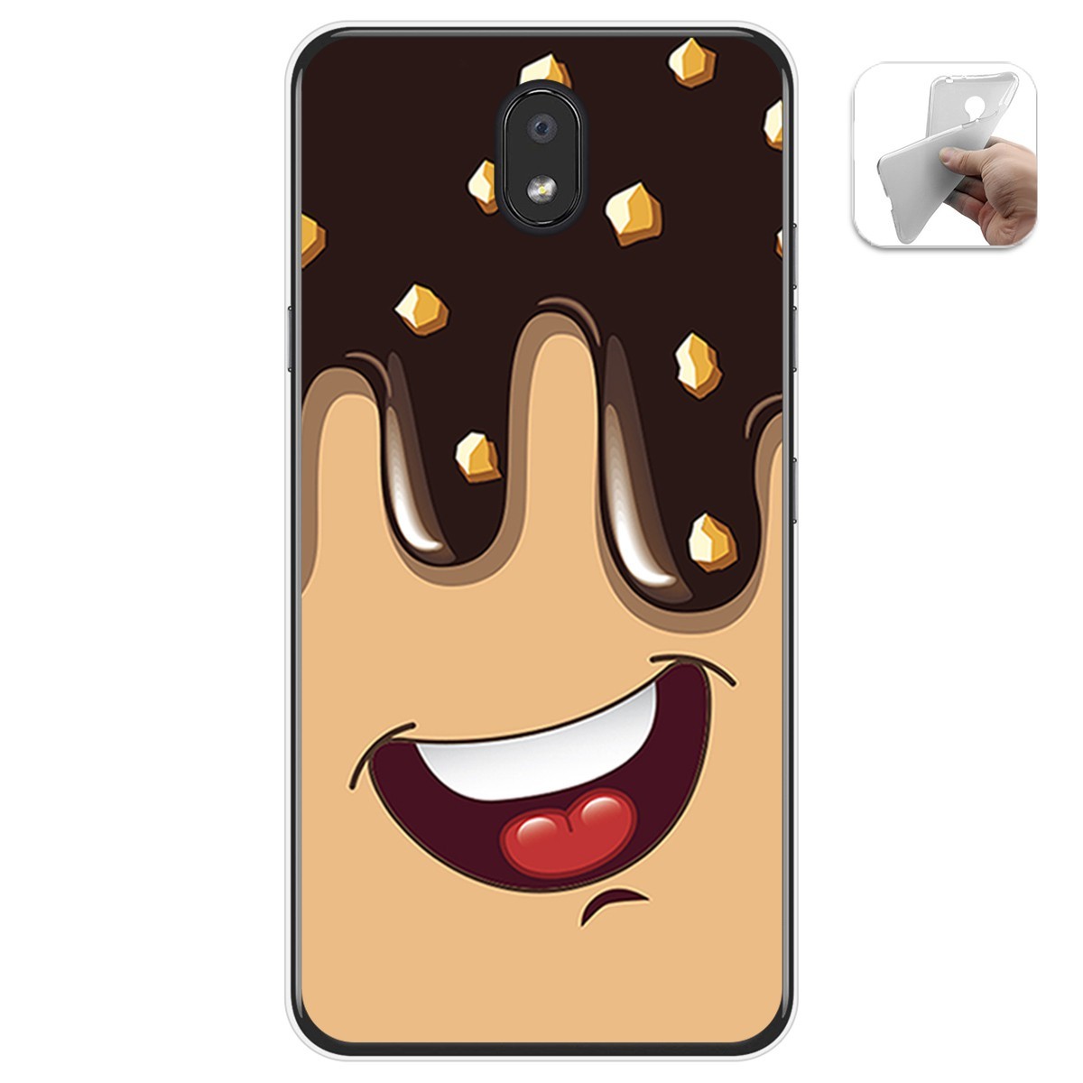 Funda Gel Tpu para Lg K30 diseño Helado Chocolate Dibujos