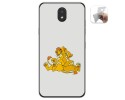 Funda Gel Tpu para Lg K30 diseño Leones Dibujos