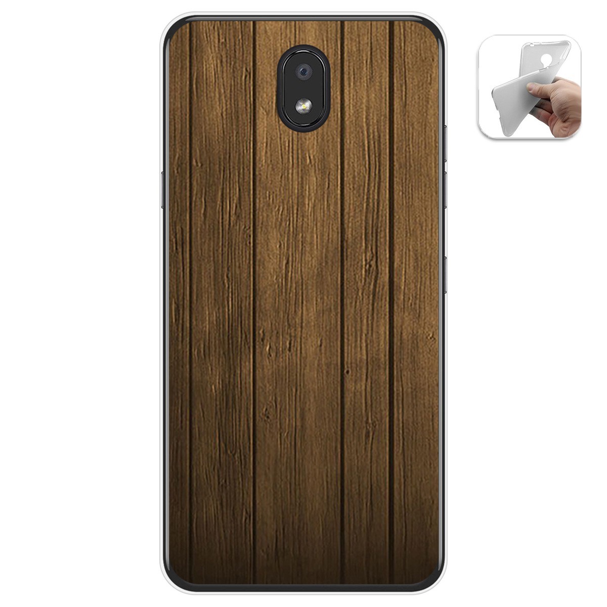 Funda Gel Tpu para Lg K30 diseño Madera Dibujos