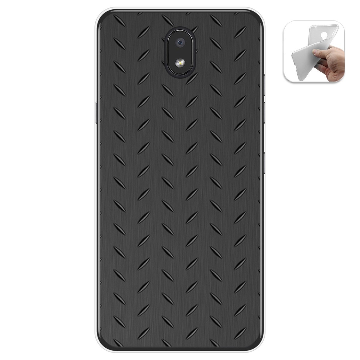 Funda Gel Tpu para Lg K30 diseño Metal Dibujos