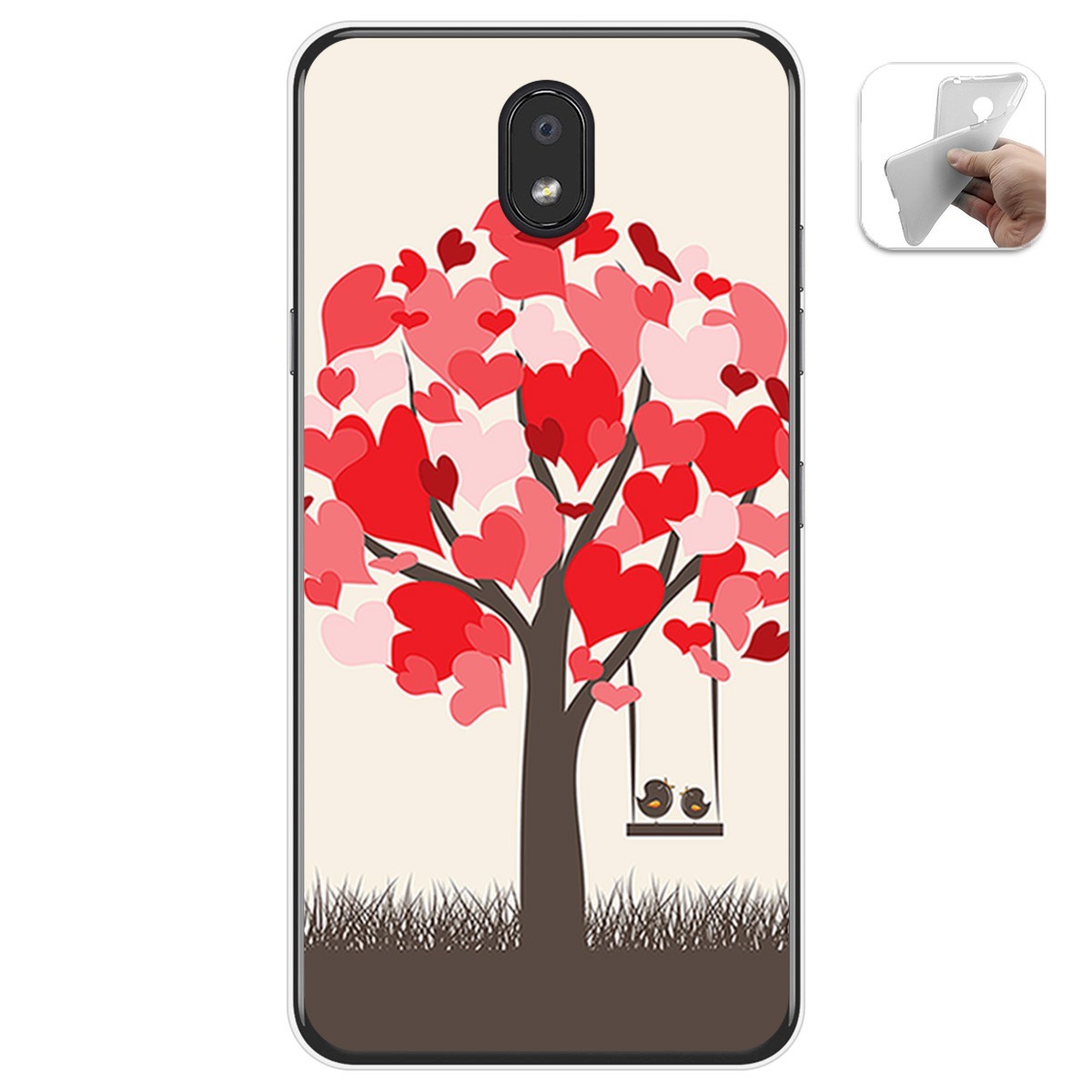 Funda Gel Tpu para Lg K30 diseño Pajaritos Dibujos