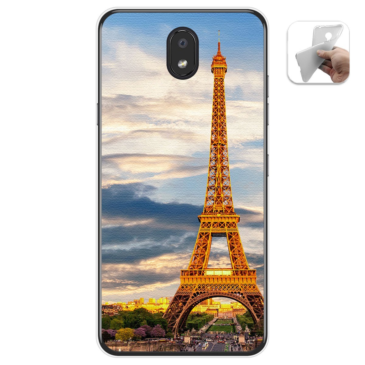 Funda Gel Tpu para Lg K30 diseño Paris Dibujos