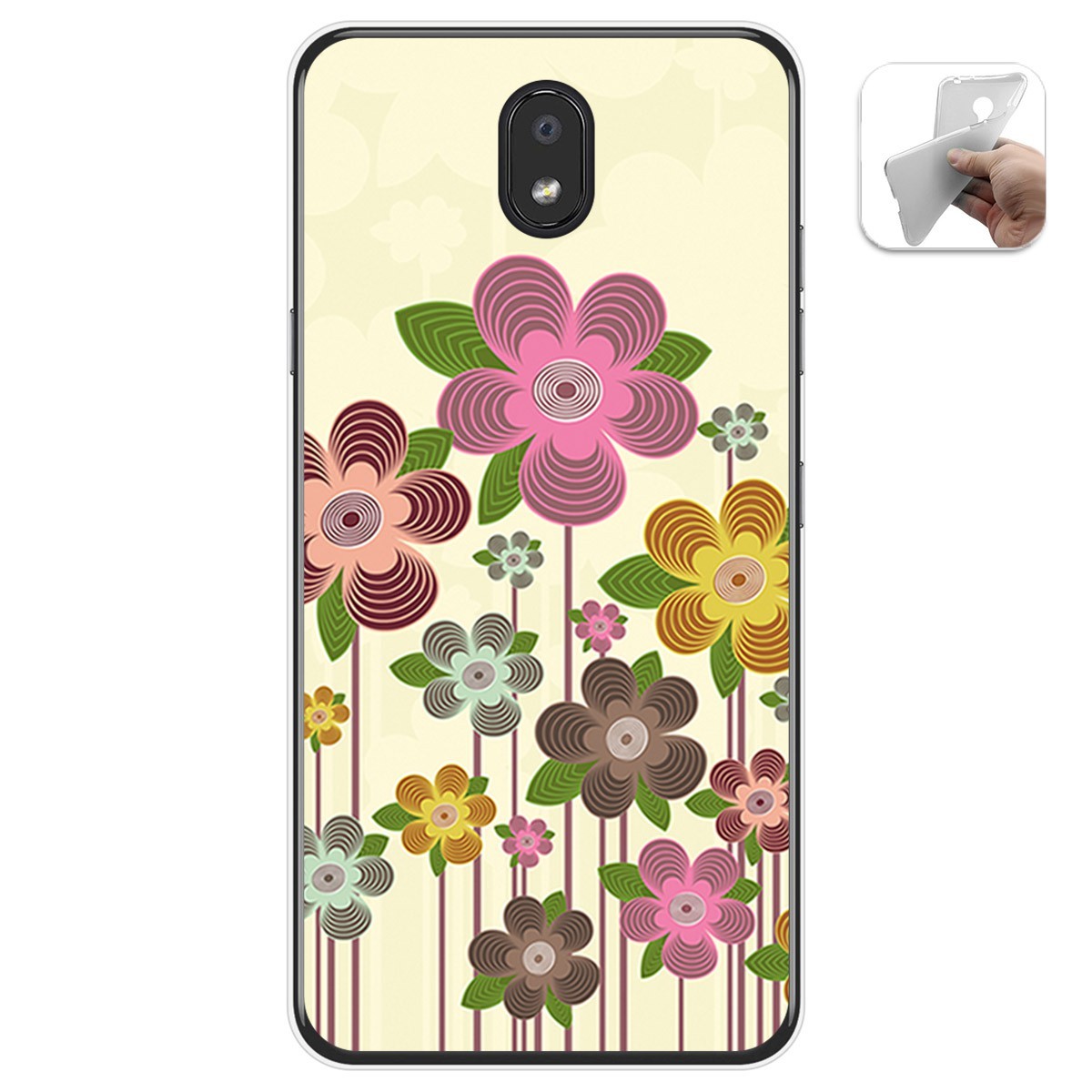 Funda Gel Tpu para Lg K30 diseño Primavera En Flor Dibujos