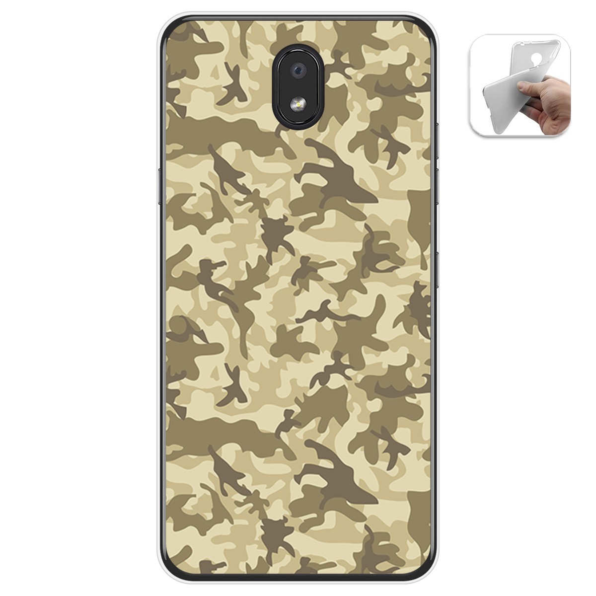 Funda Gel Tpu para Lg K30 diseño Sand Camuflaje Dibujos