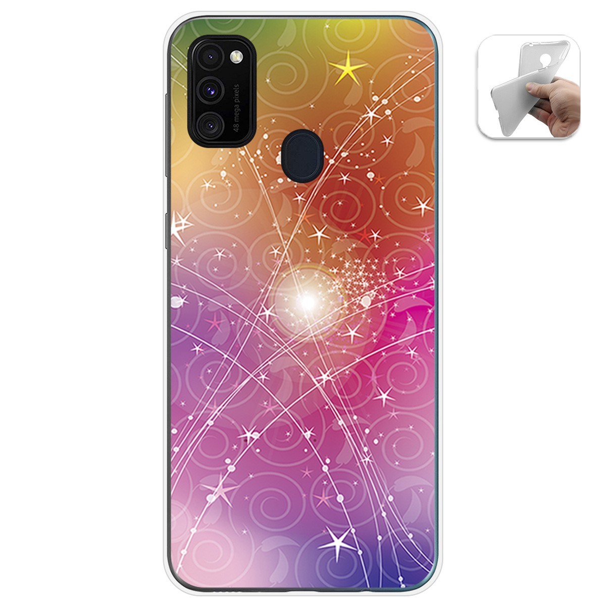Funda Gel Tpu para Samsung Galaxy M30s / M21 diseño Abstracto Dibujos