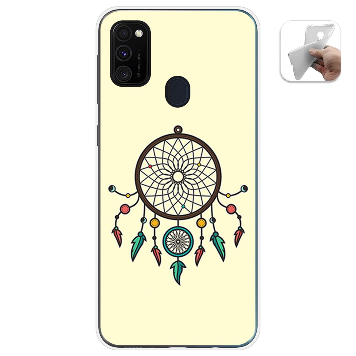 Funda Gel Tpu para Samsung Galaxy M30s / M21 diseño Atrapasueños Dibujos