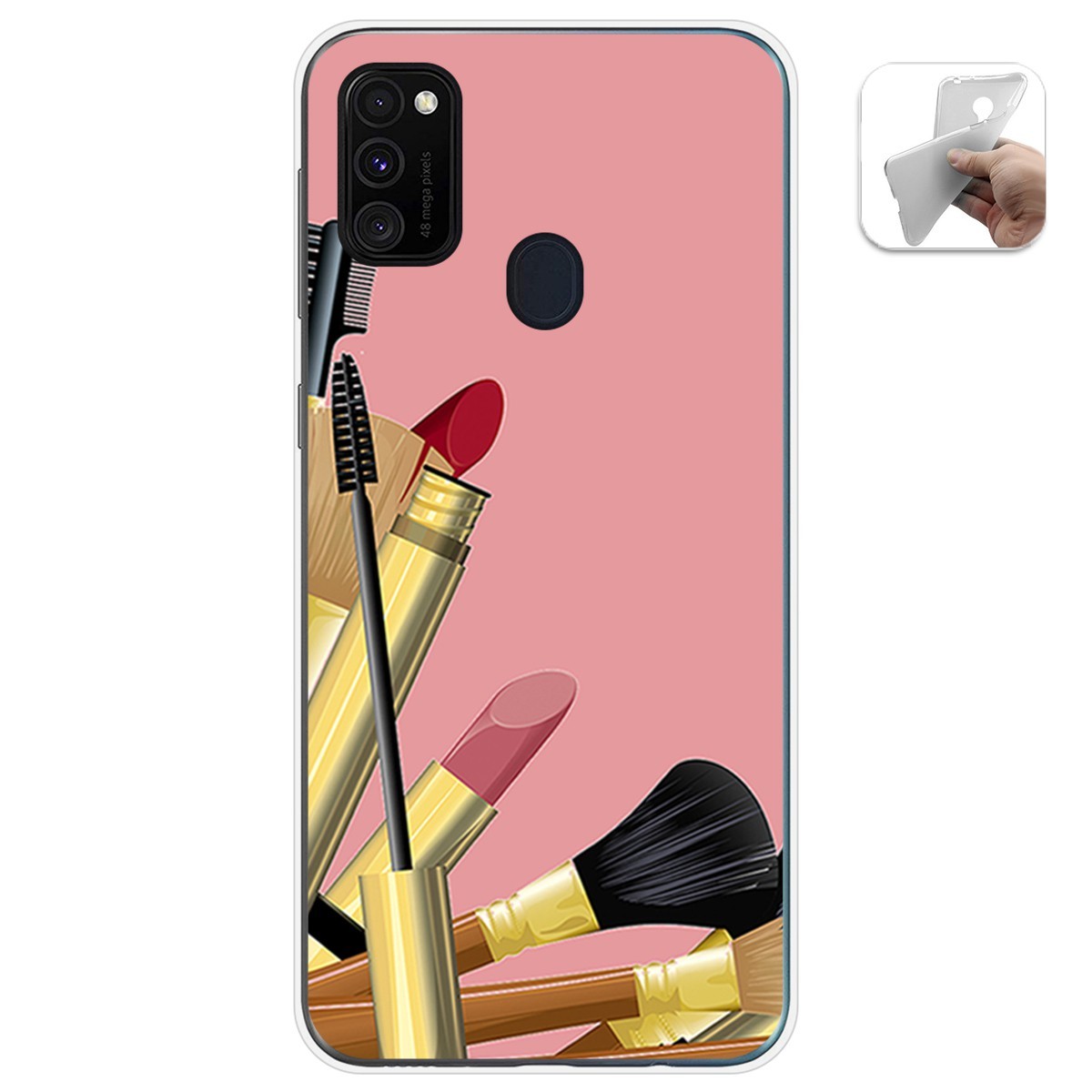 Funda Gel Tpu para Samsung Galaxy M30s / M21 diseño Brochas Dibujos