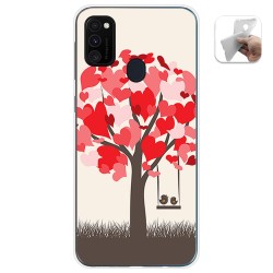 Funda Gel Tpu para Samsung Galaxy M30s / M21 diseño Pajaritos Dibujos