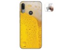 Funda Gel Tpu para Motorola Moto E6 Plus diseño Cerveza Dibujos