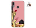 Funda Gel Tpu para Motorola Moto E6 Plus diseño Brochas Dibujos