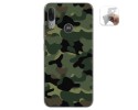 Funda Gel Tpu para Motorola Moto E6 Plus diseño Camuflaje Dibujos