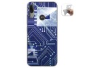 Funda Gel Tpu para Motorola Moto E6 Plus diseño Circuito Dibujos