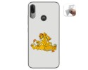 Funda Gel Tpu para Motorola Moto E6 Plus diseño Leones Dibujos