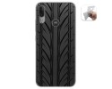 Funda Gel Tpu para Motorola Moto E6 Plus diseño Neumatico Dibujos