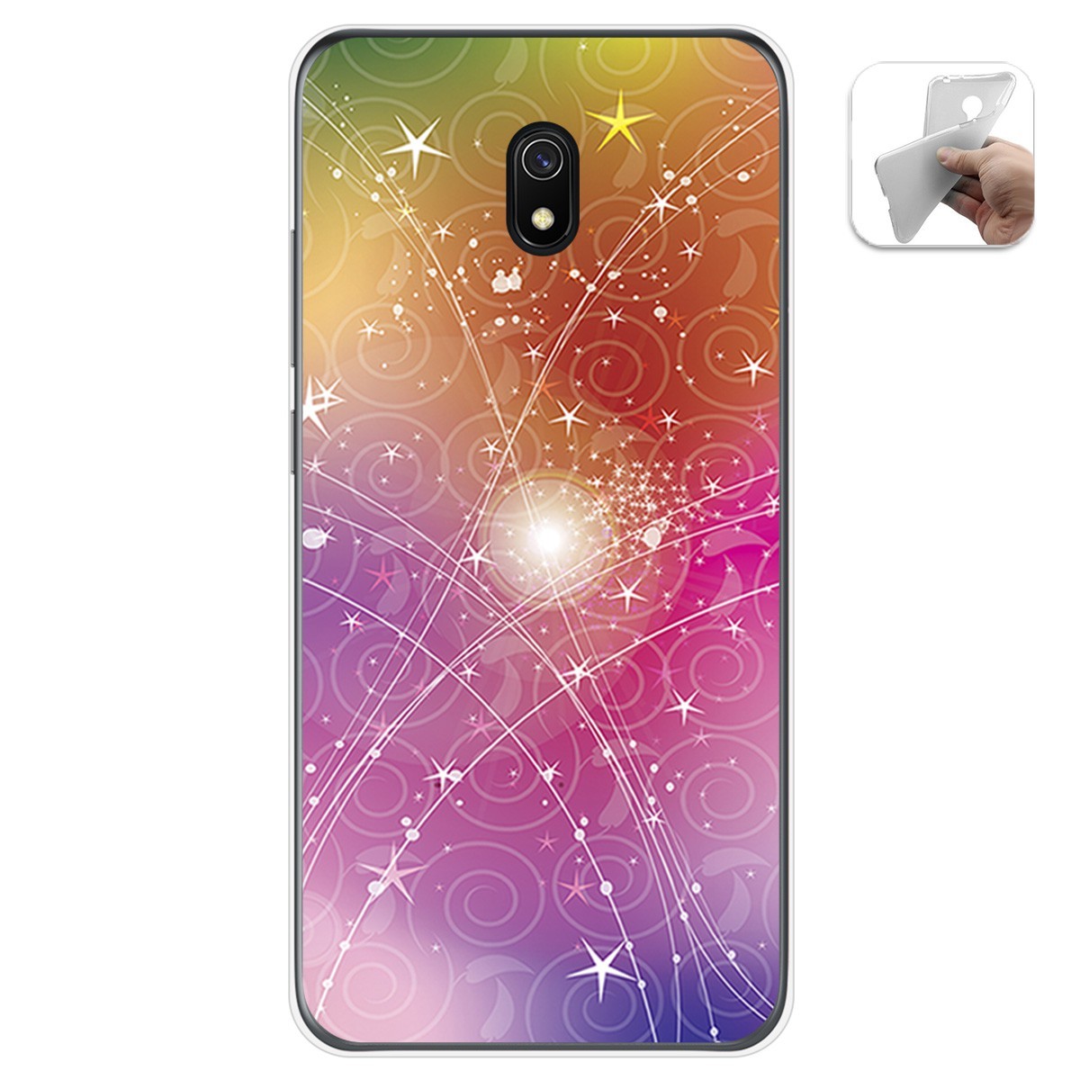 Funda Gel Tpu para Xiaomi Redmi 8A diseño Abstracto Dibujos