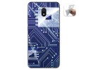 Funda Gel Tpu para Xiaomi Redmi 8A diseño Circuito Dibujos
