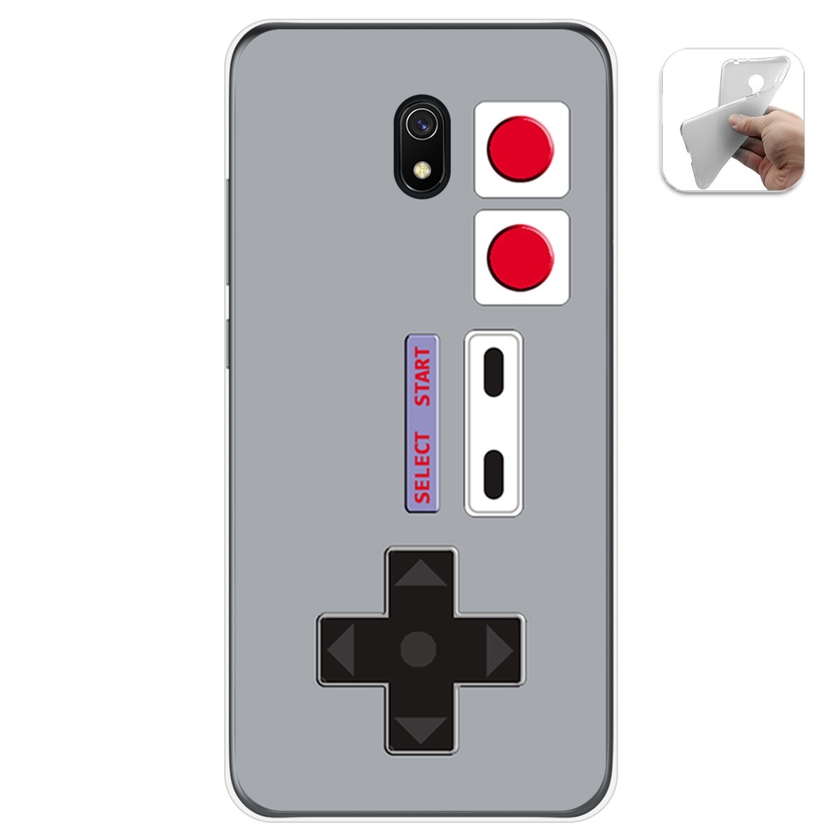 Funda Gel Tpu para Xiaomi Redmi 8A diseño Consola Dibujos