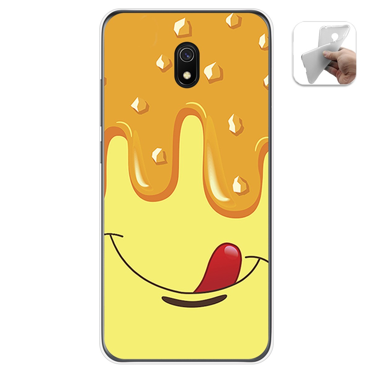Funda Gel Tpu para Xiaomi Redmi 8A diseño Helado Vainilla Dibujos