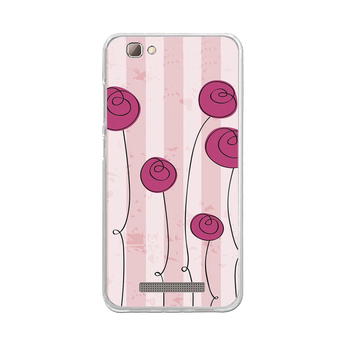 Funda Gel Tpu para Zte Blade A610 / A612  Diseño Flores Vintage Dibujos