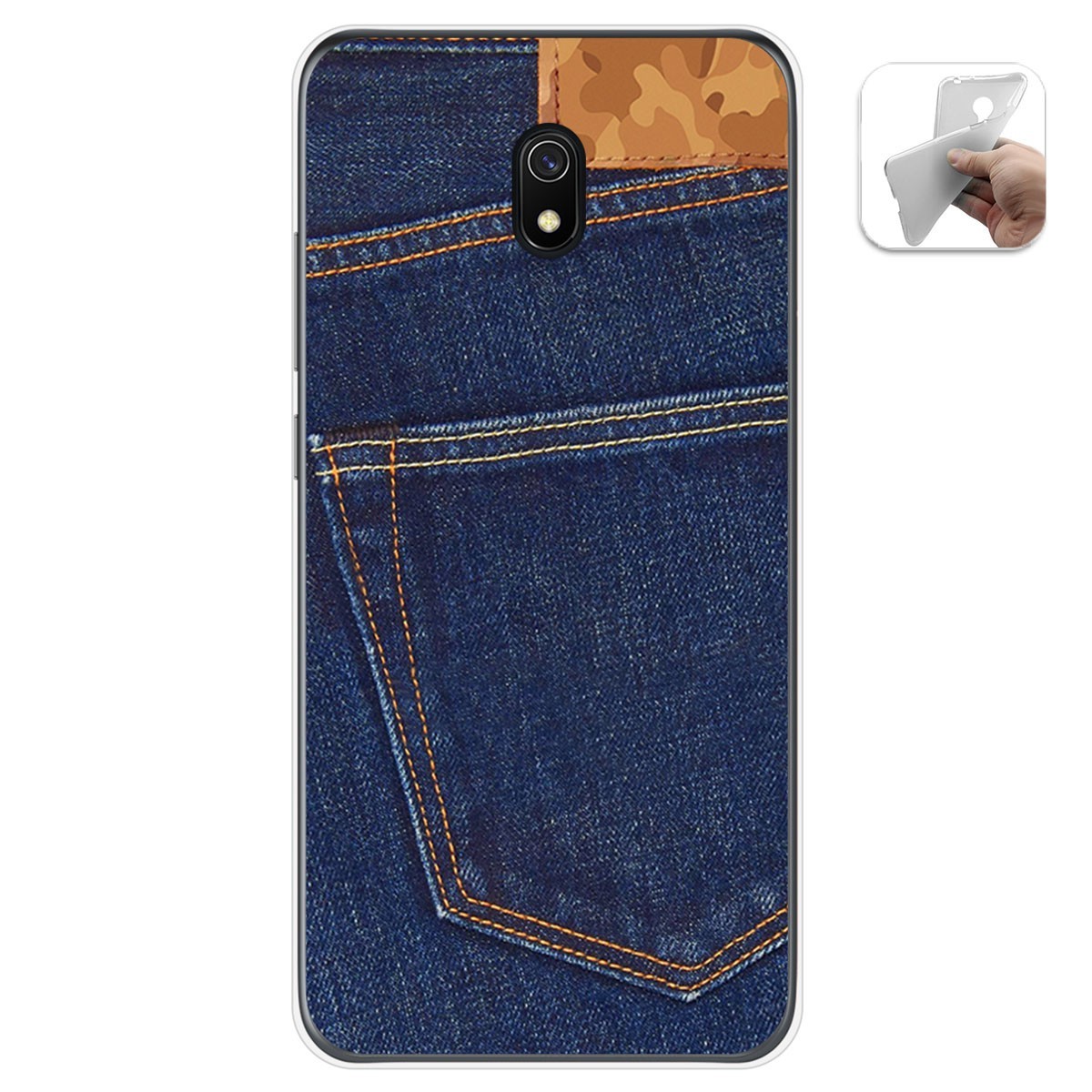 Funda Gel Tpu para Xiaomi Redmi 8A diseño Vaquero Dibujos
