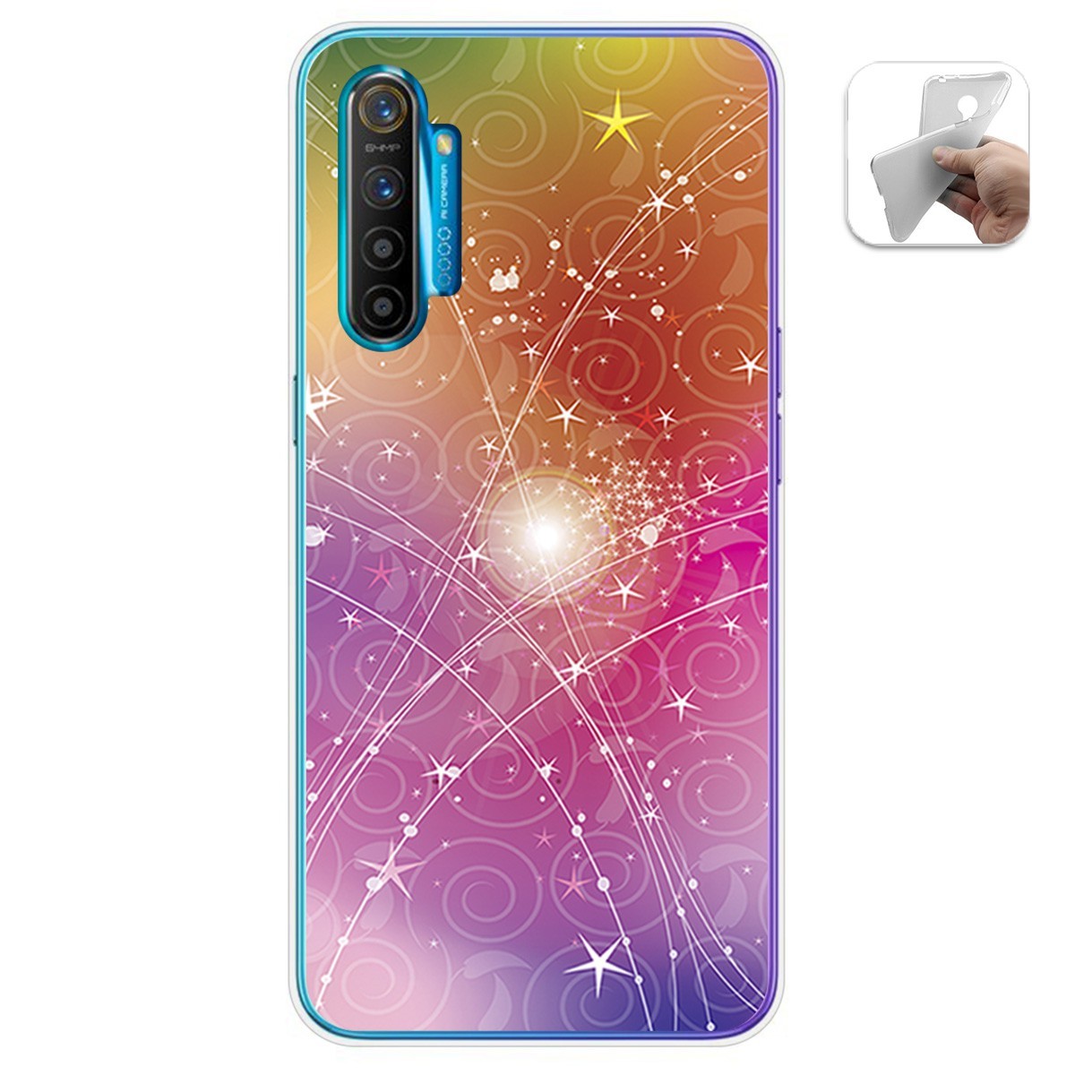 Funda Gel Tpu para Realme X2 diseño Abstracto Dibujos
