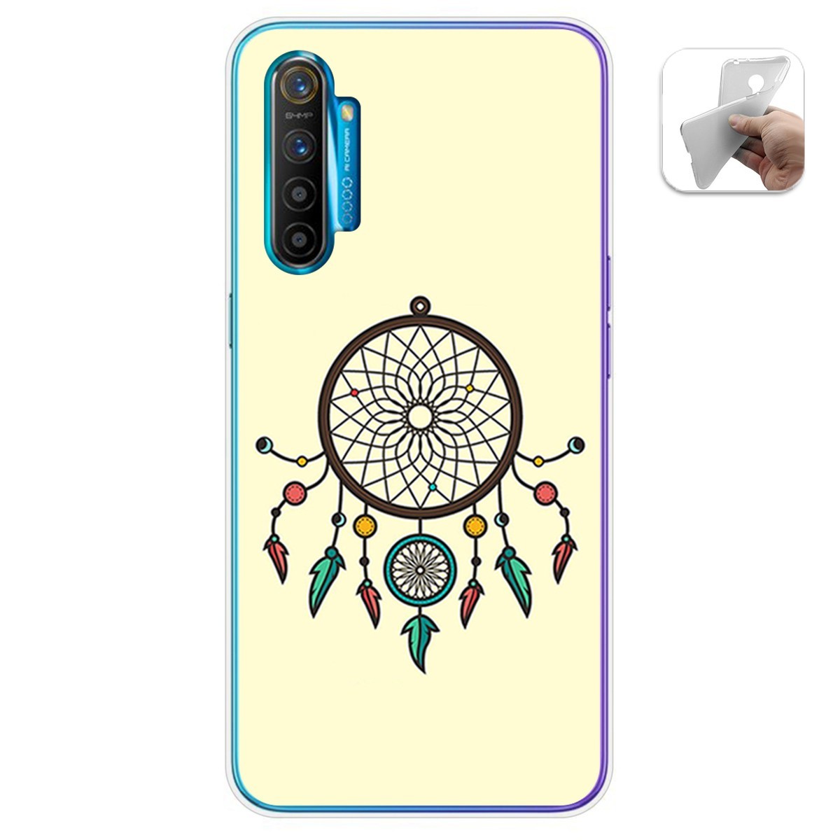 Funda Gel Tpu para Realme X2 diseño Atrapasueños Dibujos